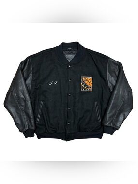 Vintage Golden Bear The Restaurant Chicago Jordan Era Varsity Jacket Black Large